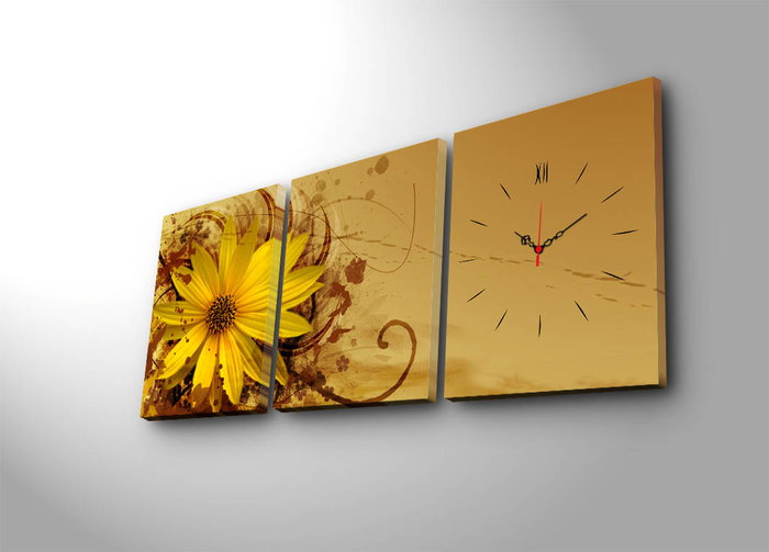 Wallity Reloj de Pared de Lienzo Decorativo 3P3040CS-7 (3 Piezas) Wallity Reloj de Pared de Lienzo Decorativo 3P3040CS-7 (3 Piezas)